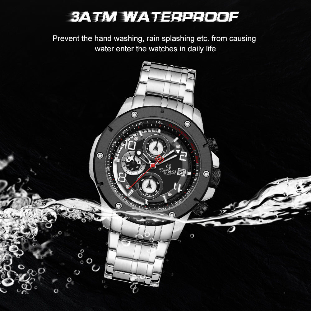 NAVIFORCE NF8056 SBS Chronograph Watch – Luxury Performance with Luminous Style