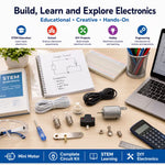 Multicolor DIY Electric Motor Science Kit – STEM Educational Electronics Experiment Set with Mini DC Motor & Wiring Components
