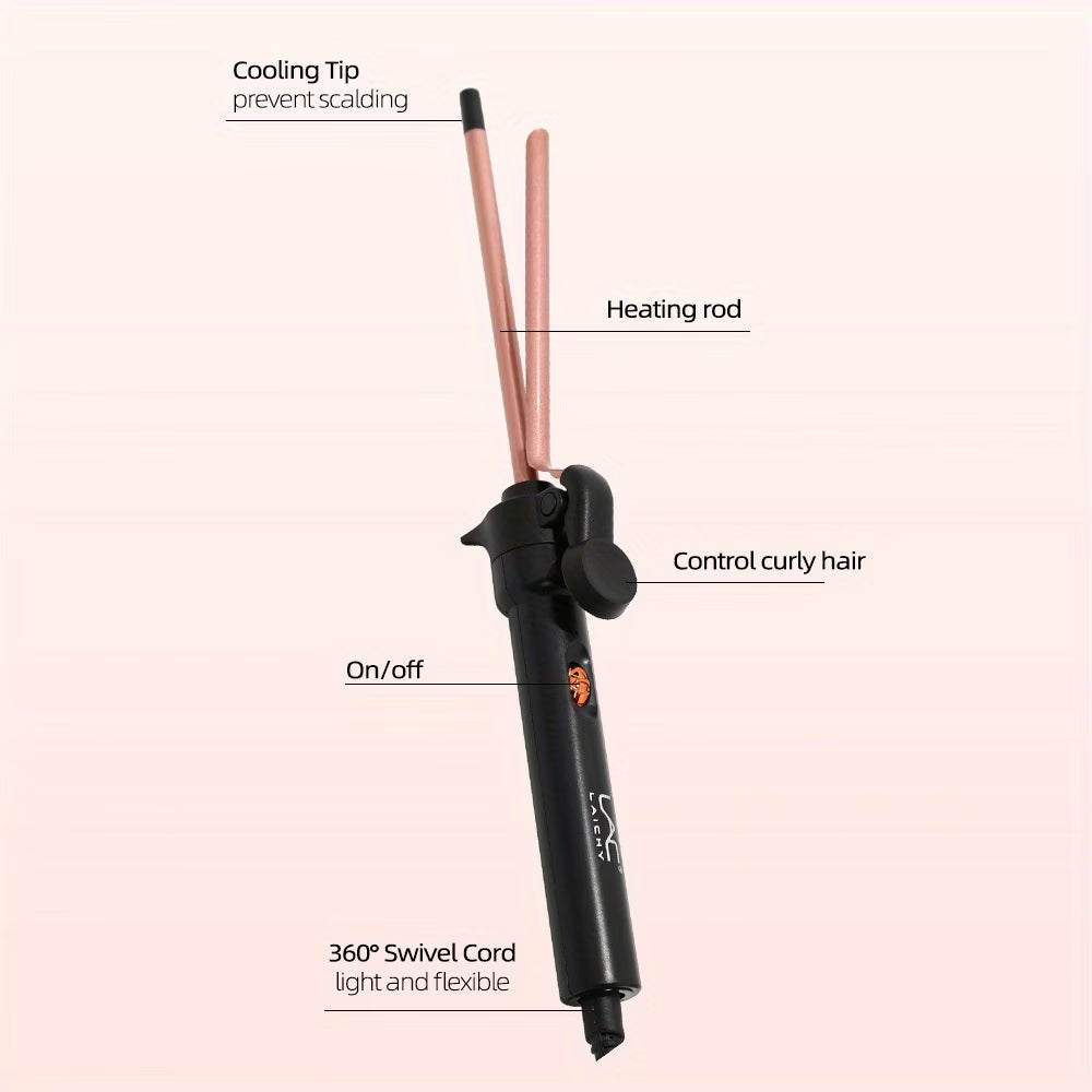 Deep Wave Hair Curler with LCD Screen, 45W