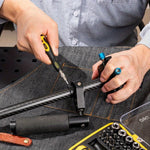 62pcs Portable Precision Magnetic Ratchet Screwdriver Bit Kit - Yellow, Multifunctional Hand Tool Set, Magnetic Screwdriver Bits, Phone Repair & Household Maintenance Tools, Compact Storage Case