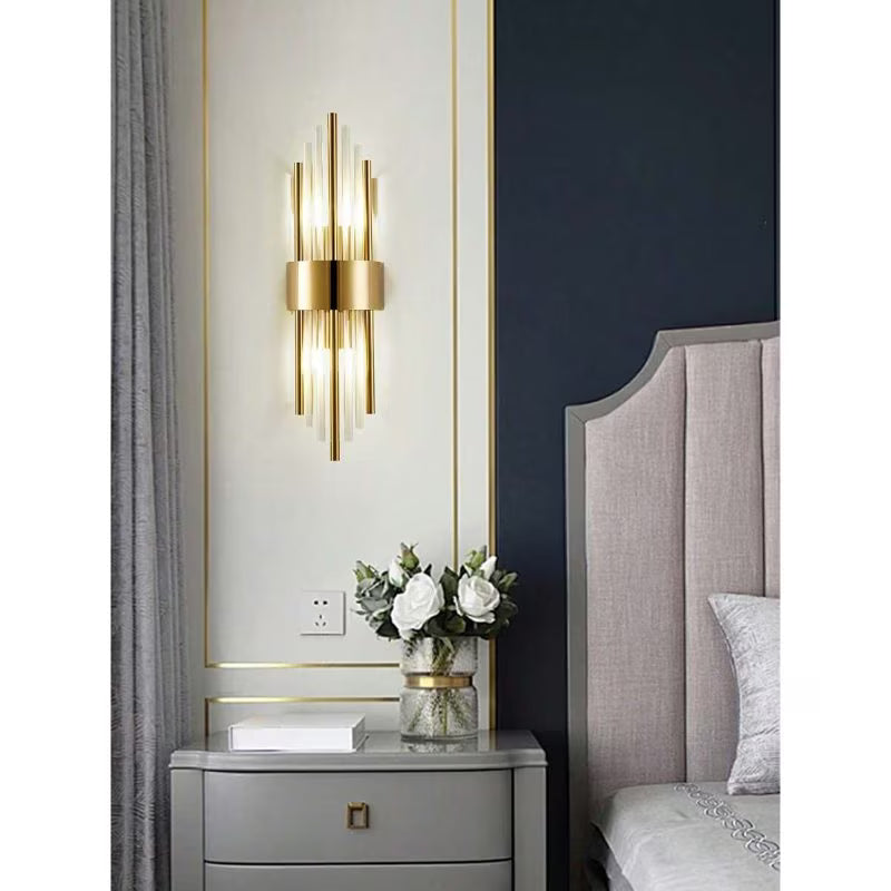 Modern Luxury Gold-Plated Wall Light - Stainless Steel Base, Black & Gold Finish, 1pc/2pcs Decorative Wall Lamp, Modern Sconce for Living Room, Bedroom, Corridor, Cafe & Office