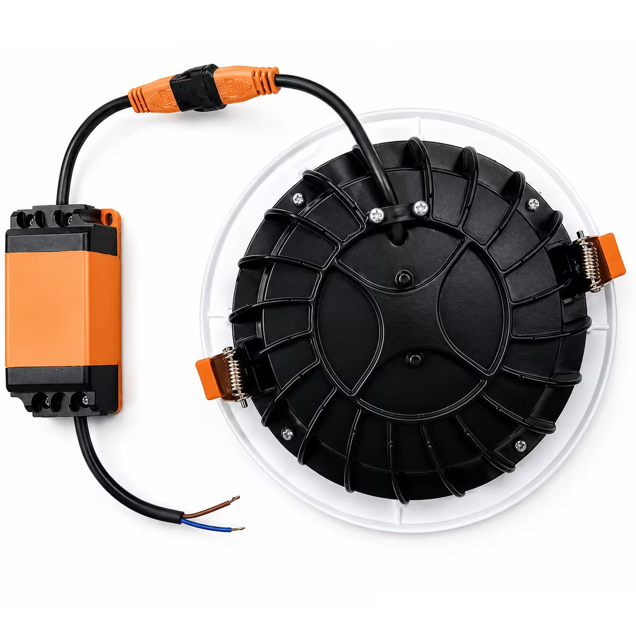 20W LED Downlight – White, 6500K Cool White Round Recessed Ceiling Light with 1400LM Output, LED Driver, 168mm Diameter & 140mm Cutout for Home, Office & Shop Use