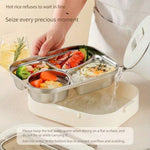 304 Stainless Steel Bento Lunch Box – Divided, Leak-Proof, Insulated with Utensils