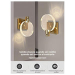 1pc Modern Crystal Bubble Shade Wall Light - Multicolor & Elegant Golden, 5W LED Sconce, 16cm High (6in), Crystal Decorative Wall Lamp, Modern Bedroom, Hallway & Bedside Lighting