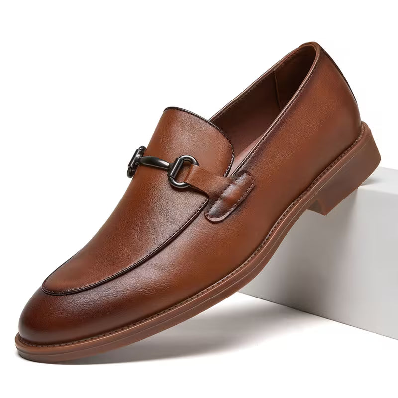 Pack Platinum Collection Men's Wedding & Office Oxford Shoes - Light Brown, Formal Business Casual Dress Shoes, Comfortable All-Day Wear Versatile Flat Shoes