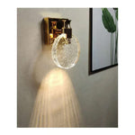 1pc Modern Crystal Bubble Shade Wall Light - Multicolor & Elegant Golden, 5W LED Sconce, 16cm High (6in), Crystal Decorative Wall Lamp, Modern Bedroom, Hallway & Bedside Lighting