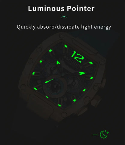 MEGIR 8112 – Bold Chronograph Watch with Calendar & Luminous Display