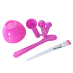 7-Piece DIY Face Mask Mixing Tool Set – Bowl, Brush, Stick & Measuring Spoons