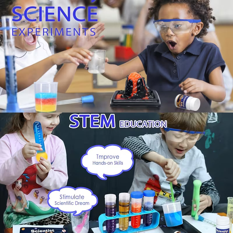 Multicolor 72+ Piece Science Lab Experiment Kit – Educational Science Toys & Learning Games for Kids Ages 8+