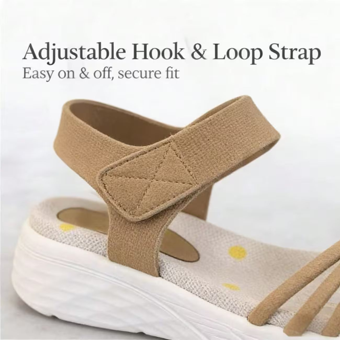 Women’s Floral Wedge Sandals – Open-Toe Ankle-Strap Summer Shoes