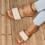 Women’s Flat Summer Slippers – Casual Holiday Shoes for Vacations and Everyday Wear