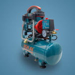 BONAI BN-HK116 10L Portable Air Compressor (Blue) – 1380W Oil-Free Silent Pump, 58L/min & 0.8MPa Pressure
