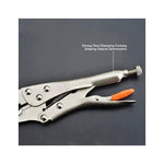 9-Inch Long-Nose Locking Pliers - Style 3, Heavy-Duty Chrome-Plated Steel Slim-Jaw Pliers, Precision Gripping, Bending & Holding Tool for Mechanics, Workshop & DIY