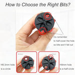 14-in-1 Ratchet Stubby Screwdriver Set - Red, Short Handle Multi-Bit Screwdriver, 12pcs Magnetic Bits, Phillips & Slotted Bits, 3-Position Ratcheting Handle, Compact Pocket Repair Tool