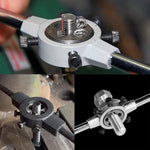 1pc M25 x 1.5 Metric Adjustable Thread Die - Steel Round Die, Right-Hand Threading Tool, External Thread Repair, Correcting & Cleaning Tool for Metal & Plastic
