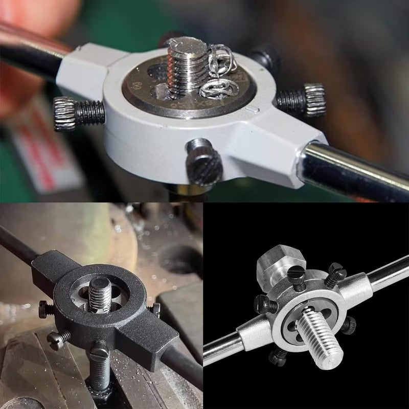 1pc M25 x 1.5 Metric Adjustable Thread Die - Steel Round Die, Right-Hand Threading Tool, External Thread Repair, Correcting & Cleaning Tool for Metal & Plastic