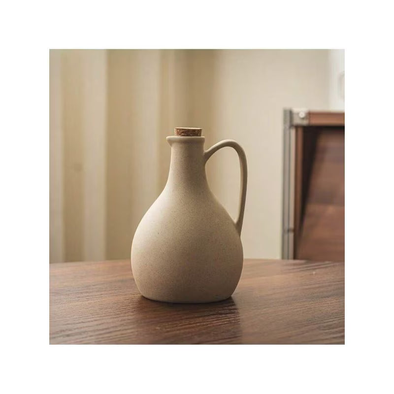 550ml Thick Ceramic Oil & Sauce Dispenser Bottle