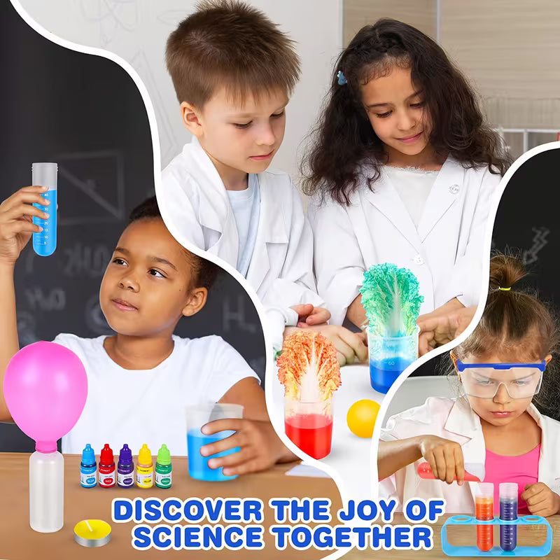 Multicolor 72+ Piece Science Lab Experiment Kit – Educational Science Toys & Learning Games for Kids Ages 8+