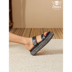 Women’s Buckle Studded Flat Sandals – Vintage Open-Toe Ankle-Strap Shoes