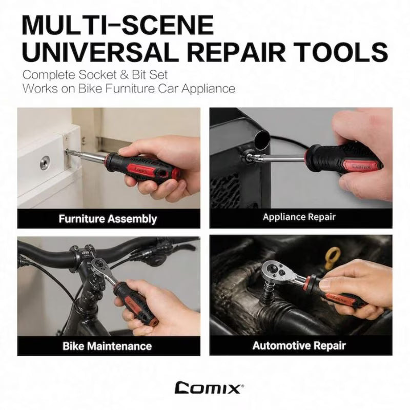 38-in-1 Precision Screwdriver Set - QX-T038, High-Precision Magnetic Tips, Small Bit Adapter, Magnetic Extension, Multi-Functional Repair Tool Kit, Storage Box for Home, Electronics, Car Repair & Decoration