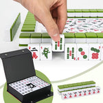 144pcs Mahjong Set - Classic Medium Mahjong Tile Set, Default Color Traditional Mahjong Game, Complete Playing Set for Travel, Family & Party Game Nights