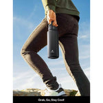 Powcan 32oz Insulated Water Bottle – Double-Wall Stainless Steel, Dual Straw Lid