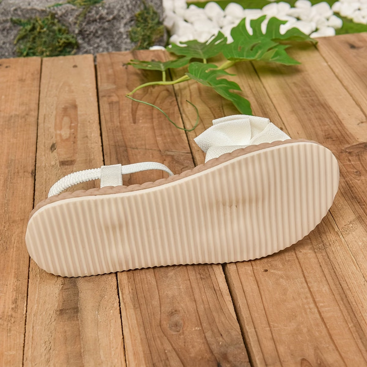 Women’s Flat Slippers with Decorative Bow – Stylish Casual Slip-On Shoes