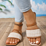 Women’s Flat Summer Slippers – Casual Holiday Shoes for Vacations and Everyday Wear