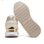 Women's Low-Top Sneakers – Lace-Up Casual Shoes, Soft Non-Slip Sole, Wear-Resistant Fabric Upper