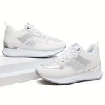 Trendy Women's Thick-Sole Sneakers – Breathable Athletic Shoes, Lightweight Casual Footwear