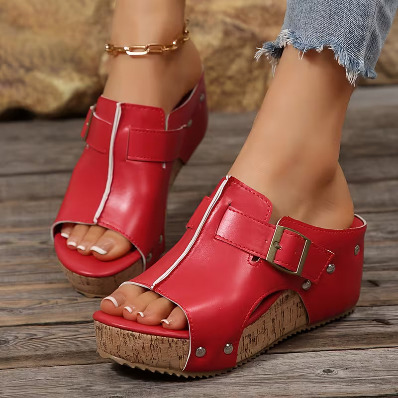 Women’s Rhinestone Butterfly Slide Sandals – Square-Toe Flat Summer Shoes