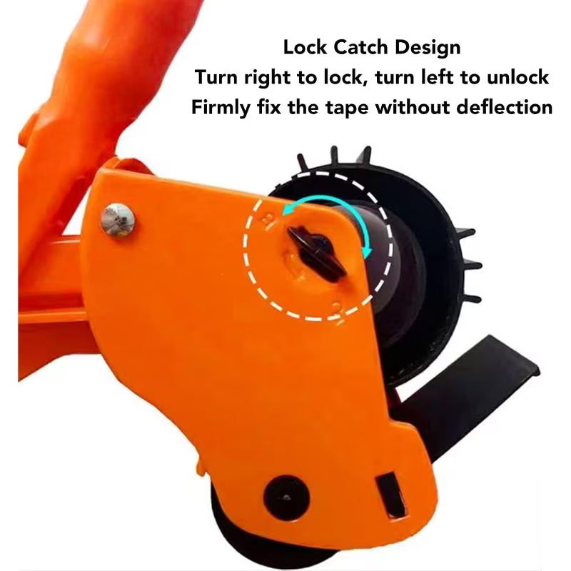 Ground Tape Applicator - Default Color, Manual Tape Marking Machine, 60mm/2.4in Applicable Tape Width, PVC PE EVA Film Floor Marking Tool, Handheld Tape Application Machine