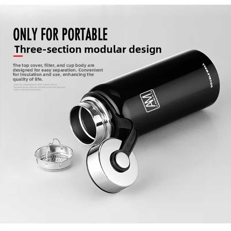 Stainless Steel Vacuum Insulated Water Bottle – Chug Lid, Leak-Resistant & Sweat-Proof