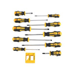 Magnetic Screwdriver Set - Multicolor, 11pcs Black & Yellow Screwdrivers, Flat Head & Cross Head Screwdrivers, Professional Padded Handles, Key Screwdriver, Aluminum Alloy Hand Tool Set