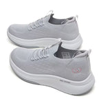 Women's Knit Mesh Platform Sneakers – Lightweight, Cushioned Wedge, Breathable Walking Shoes