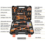 80PCS Hand Tool Set – Black & Silver, Carbon Steel Screwdrivers, Socket Set, Wrench & Pliers with Hard Carrying Case for Home, Office, Workshop & DIY Use