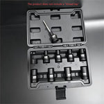 9pcs Socket Adapter Set - 1/2 Inch Drive, M6-M24 Electrical Switch Adapters, 9-Piece Tapered Sleeve Set, Compatible with Impact Drill, Industrial Tools, Durable & Practical Socket Accessories