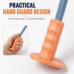 300mm Flat Masonry Chisel with Hand Guard (Gray) - 16 x 23mm Reinforced Hand Chisel for Concrete, Brick & Wall Work