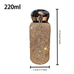 Luxury Rhinestone Insulated Water Bottle – Unisex Straw Cup, Portable Vacuum Flask