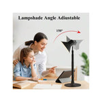 1pc Modern Floor Lamp - Black, USB Powered Dimmable Pole Lamp, Adjustable Height, Built-In USB Port, Downlight Design, Plug-and-Play Table & Floor Lamp for Living Room, Bedroom, Desk & Office