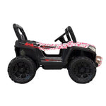 VLRA Super Sport Kids Electric Ride-On Jeep - Pink Off-Road Vehicle with Black Frame, Battery Powered 5-Speed Ride-On Car for Kids Ages 3-5, Outdoor Driving Toy
