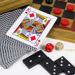 6-in-1 Wooden Toy Set - Default Color Multi-Game Wooden Board Set, Classic Strategy & Family Games for Kids and Adults, Educational Tabletop Game Collection for Home & Travel