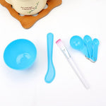 7-Piece DIY Face Mask Mixing Tool Set – Bowl, Brush, Stick & Measuring Spoons