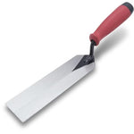 QLT Masonry Margin Trowel - Red Soft Grip Handle, 20.32cm x 5.08cm, MTSG82, Professional Masonry Hand Tool for Bricklaying, Mortar, Cement & Construction Work