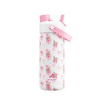 Heart Bow Insulated Water Bottle – 26/40oz Stainless Steel, Straw & Spout Lid
