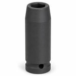 12mm Deep Impact Socket – Black, 1/2-Inch Drive, 6-Point CR-Mo Steel Socket, Long Reach for Impact Wrench, Ratchet & Breaker Bar