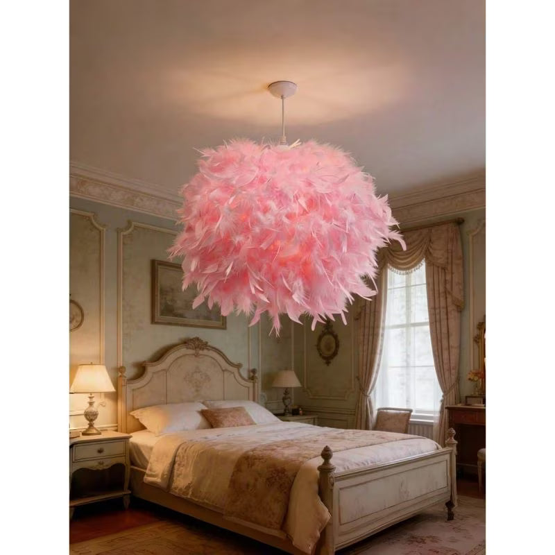 1pc Warm Romantic Artificial Flame Ball Lamp Shade - Pink, Small 30cm Retractable Flame Ball Lampshade with Holder, Modern Decorative Cover for Home, Party & Event Decor