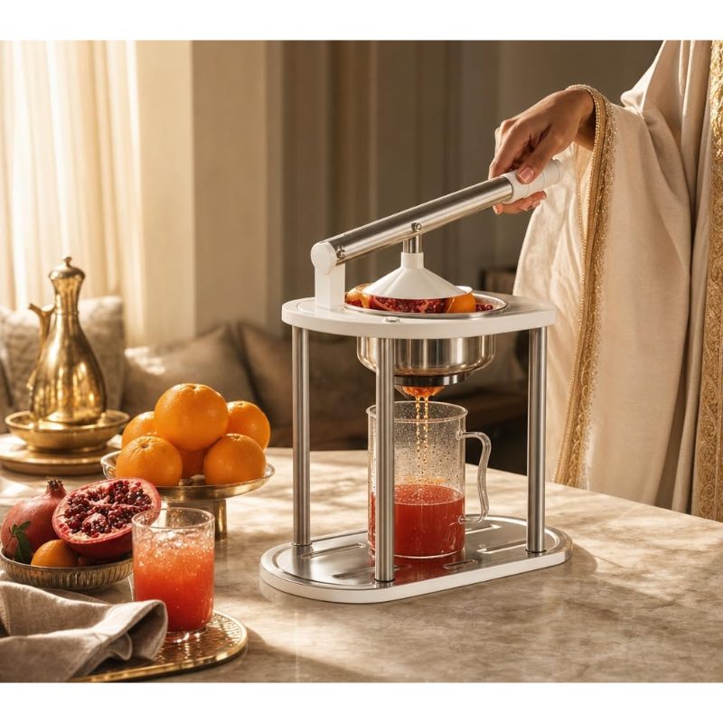 Heavy-Duty Stainless Steel Manual Fruit Juicer – Commercial Citrus & Pomegranate Press