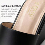 Women's Wedge Heel Mule Sandals – Platform Peep Toe, Cushioned Slip-On Design