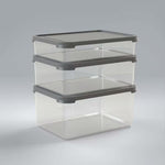 Rectangular Food Storage Containers – 3-Piece Leakproof BPA-Free Kitchen Storage Set